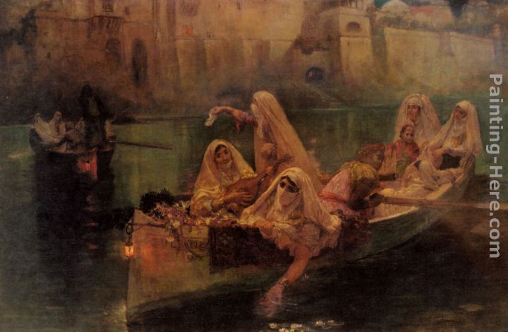 Frederick Arthur Bridgman The Harem Boats